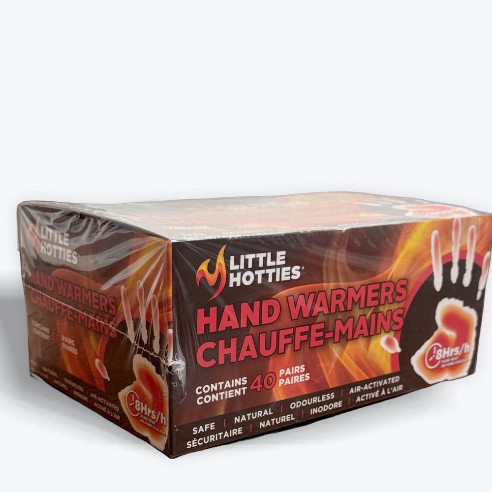 Little Hotties Hand Warmers 40‎ Pairs Air Activated 8 Hour Warmth SEALED BOX